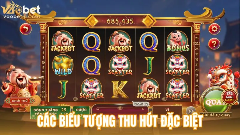Các biểu tượng thu hút đặc biệt trong Nổ hũ Thần Tài