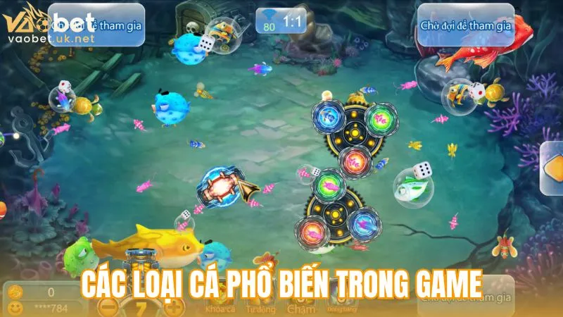 Các loại cá phổ biến trong game bắn cá đổi thưởng