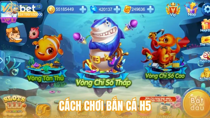 Cách chơi Bắn cá H5
