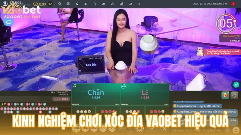 Kinh nghiệm chơi Xóc đĩa Vaobet hiệu quả