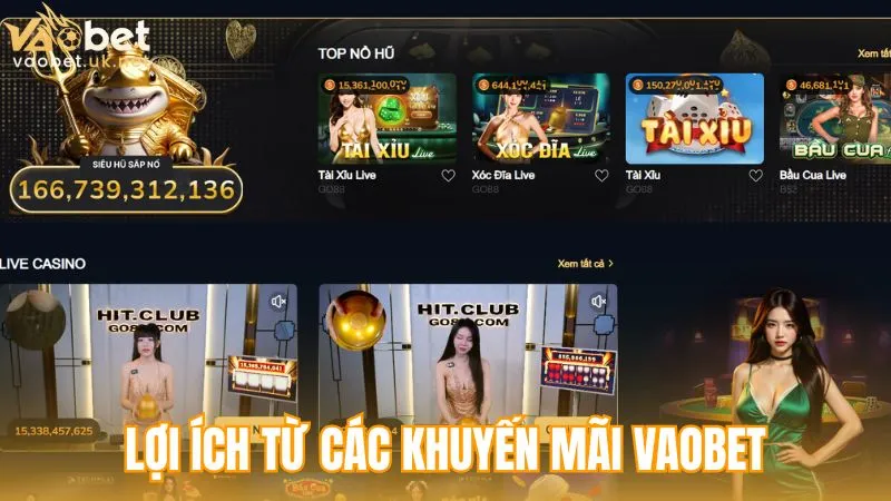 Lợi ích từ các khuyến mãi Vaobet