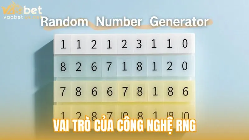 Xóc đĩa Vaobet có bịp không - Vai trò của công nghệ RNG